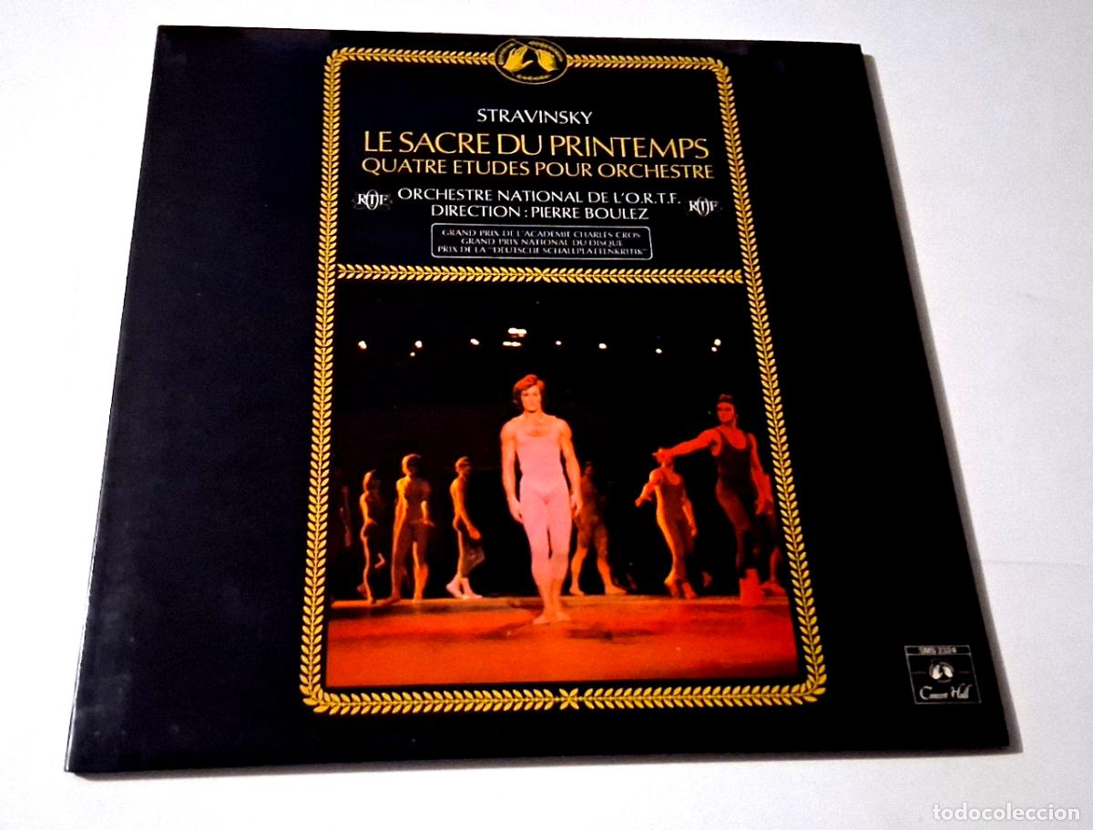 Discos de vinilo: PIERRE BOULEZ STRAVINSKY &rdquo;LE SACRE DU PRINTEMPS&rdquo; LP VINYL 12&rdquo; EX/EX VG/MBE GATEF