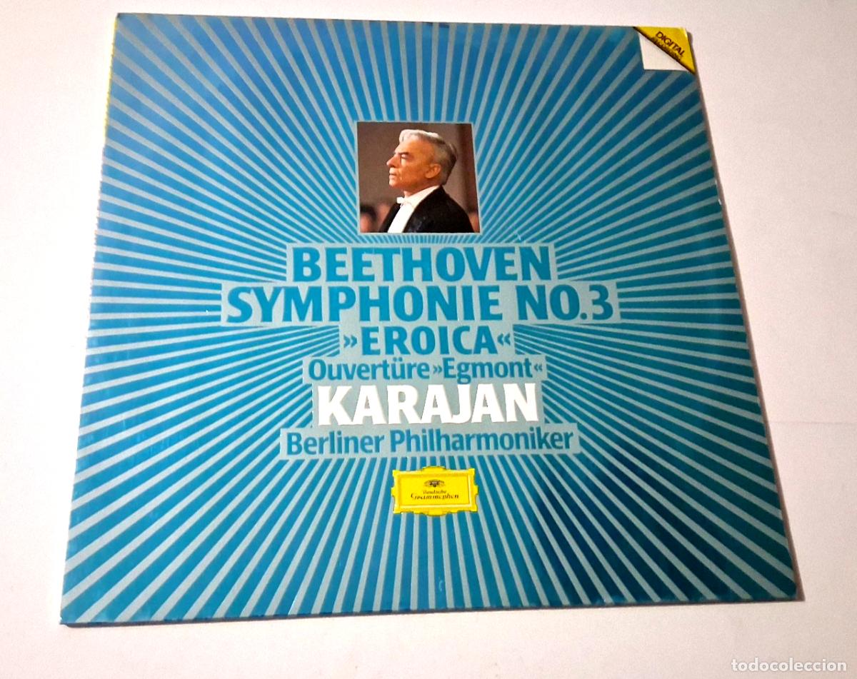 Discos de vinilo: KARAJAN &rdquo;BEETHOVEN SYMPHONIE No 3 EROICA&rdquo; LP VINYL 12&rdquo; EX/EX VG/MBE