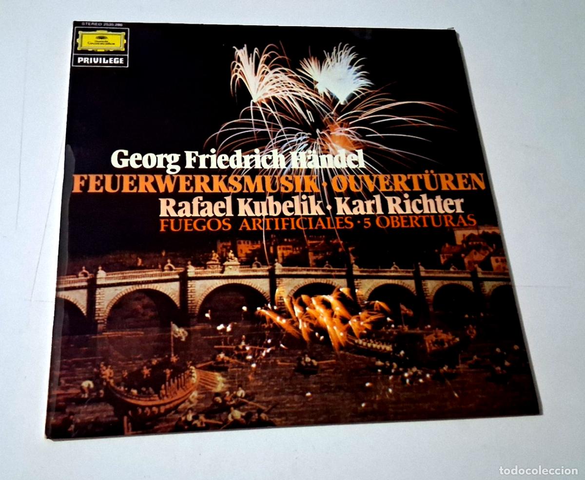Discos de vinilo: RAFAEL KUBELIK KARL RICHTER &rdquo;HANDEL FEUERWERKSMUSIK&rdquo; LP VINYL 12&rdquo; VG/MBE VG/MBE