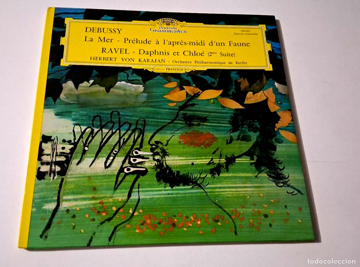 Discos de vinilo: HERBERT VON KARAJAN &rdquo;DEBUSSY LA MER RAVEL DA&rdquo; LP VINYL 12&rdquo; VG/MBE G/BE GATEFOLLD