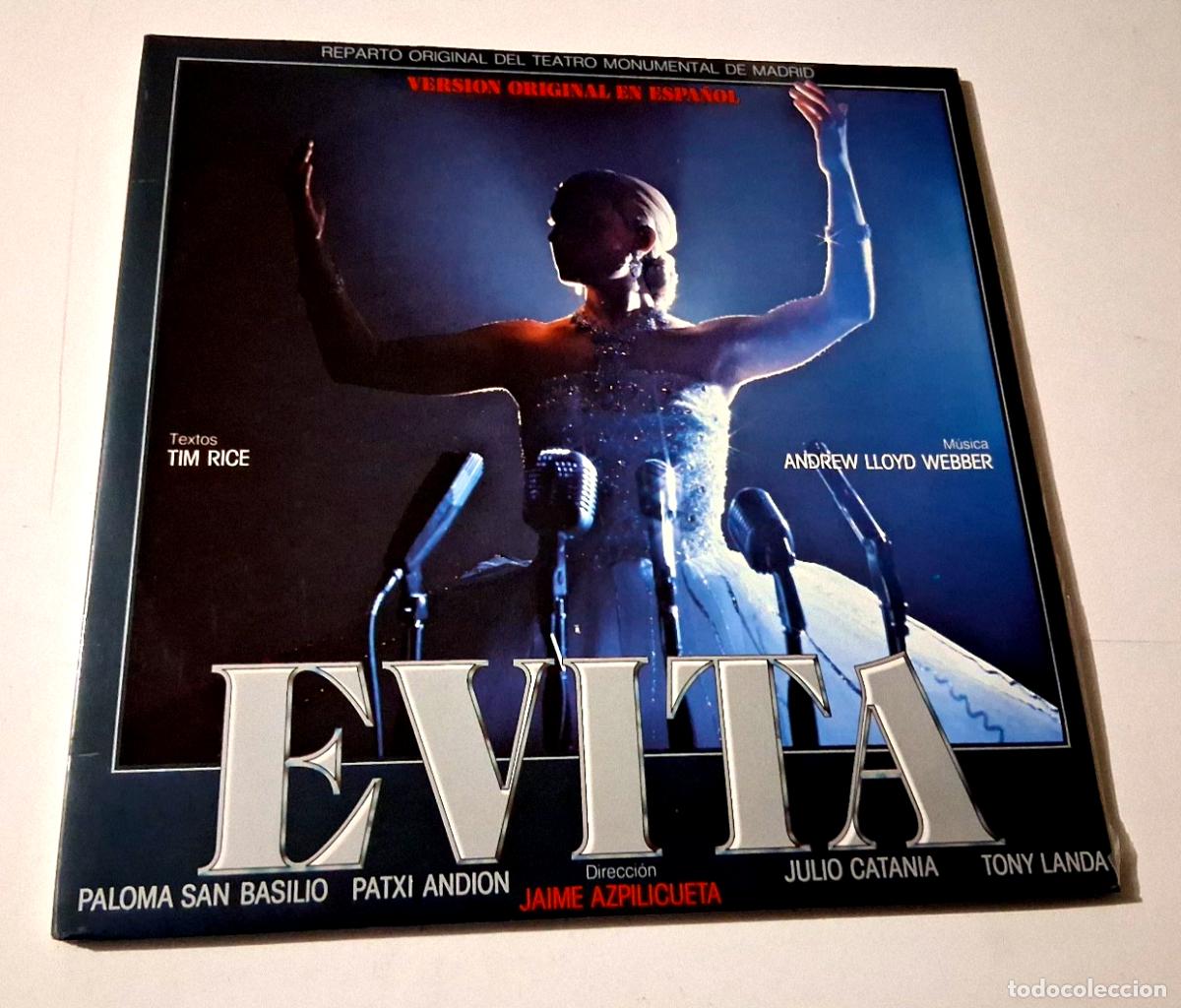 Discos de vinilo: PALOMA SAN BASILIO &rdquo;EVITA VERSION EN ESPA&Ntilde;OL&rdquo; 2LP VINYL 12&rdquo; LP VG/MBE EX/EX +LET