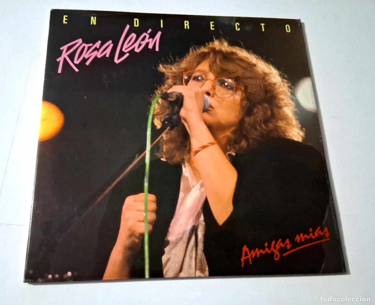 Discos de vinilo: ROSA LEON &rdquo;EN DIRECTO AMIGAS MIAS&rdquo; 2LP VINYL 12&rdquo; LP VG/MBE VG/MBE +LETRAS GATEFO