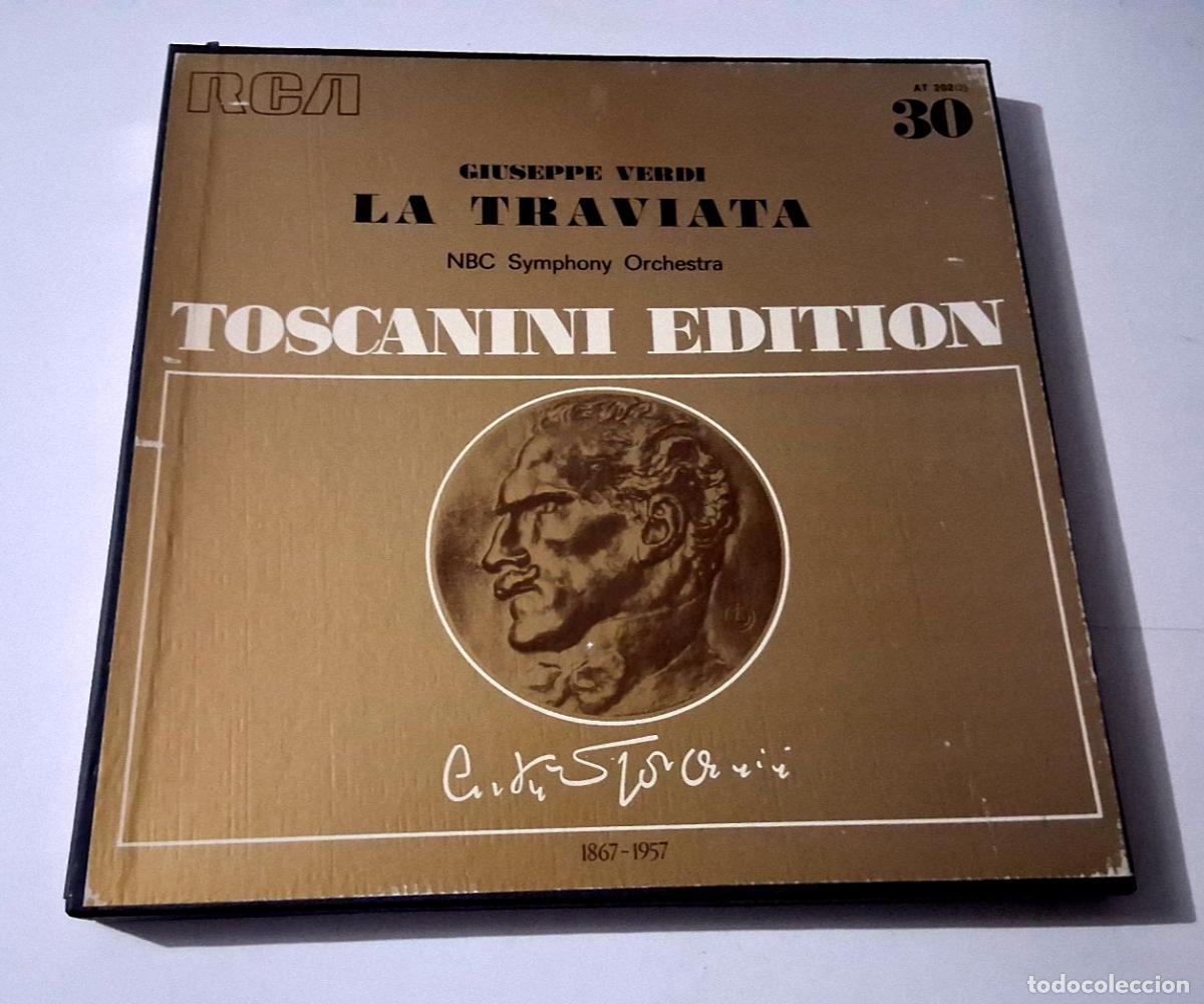 Discos de vinilo: ARTURO TOSCANINI &rdquo;VERDI LA TRAVIATA&rdquo; 2LP BOX SET LP VINYL 12&rdquo; VG/MBE +ENCARTE IT