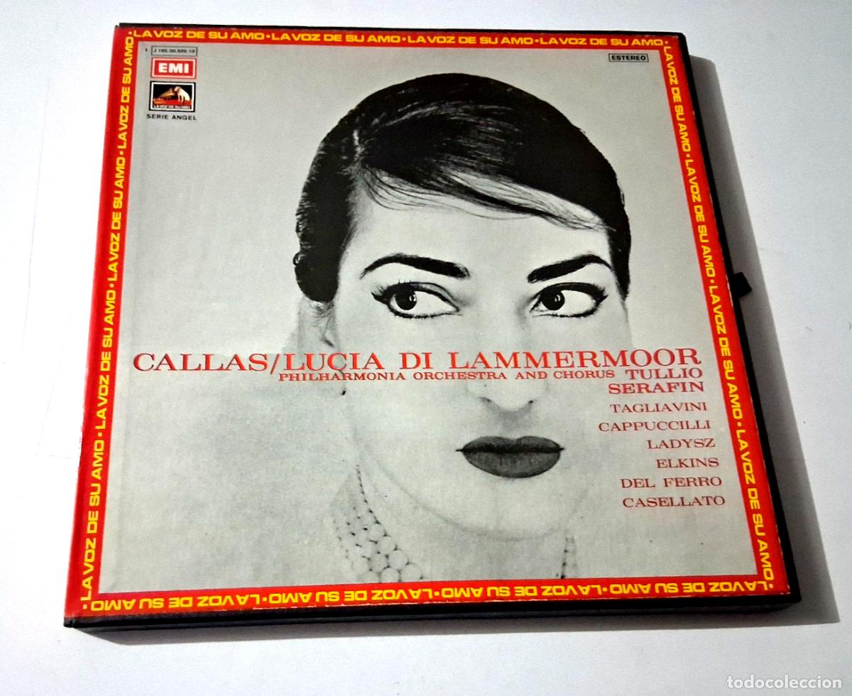 Discos de vinilo: MARIA CALLAS &rdquo;LUCIA DI LAMMERMOOR&rdquo; 2LP BOX SET LP VINYL 12&rdquo; VG/MBE +LETRAS CASTE