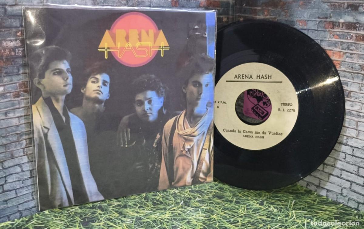 Discos de vinilo: ARENA HASH &rdquo;CUANDO LA CAMA ME DA VUELTAS&rdquo; SINGLE BOOTLEG PERU