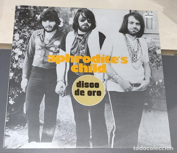Discos de vinilo: Aphrodite's Child - Disco De Oro - LP Mercury ref. 63 33 005. Ed. espa&ntilde;ola 1980.