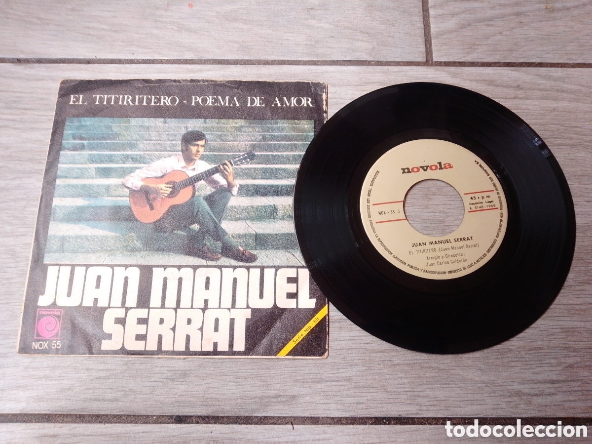 Discos de vinilo: JOAN MANUEL SERRAT - POEMA DE AMOR / EL TIRITITERO - SINGLE - SPAIN - NOVOLA - CC -