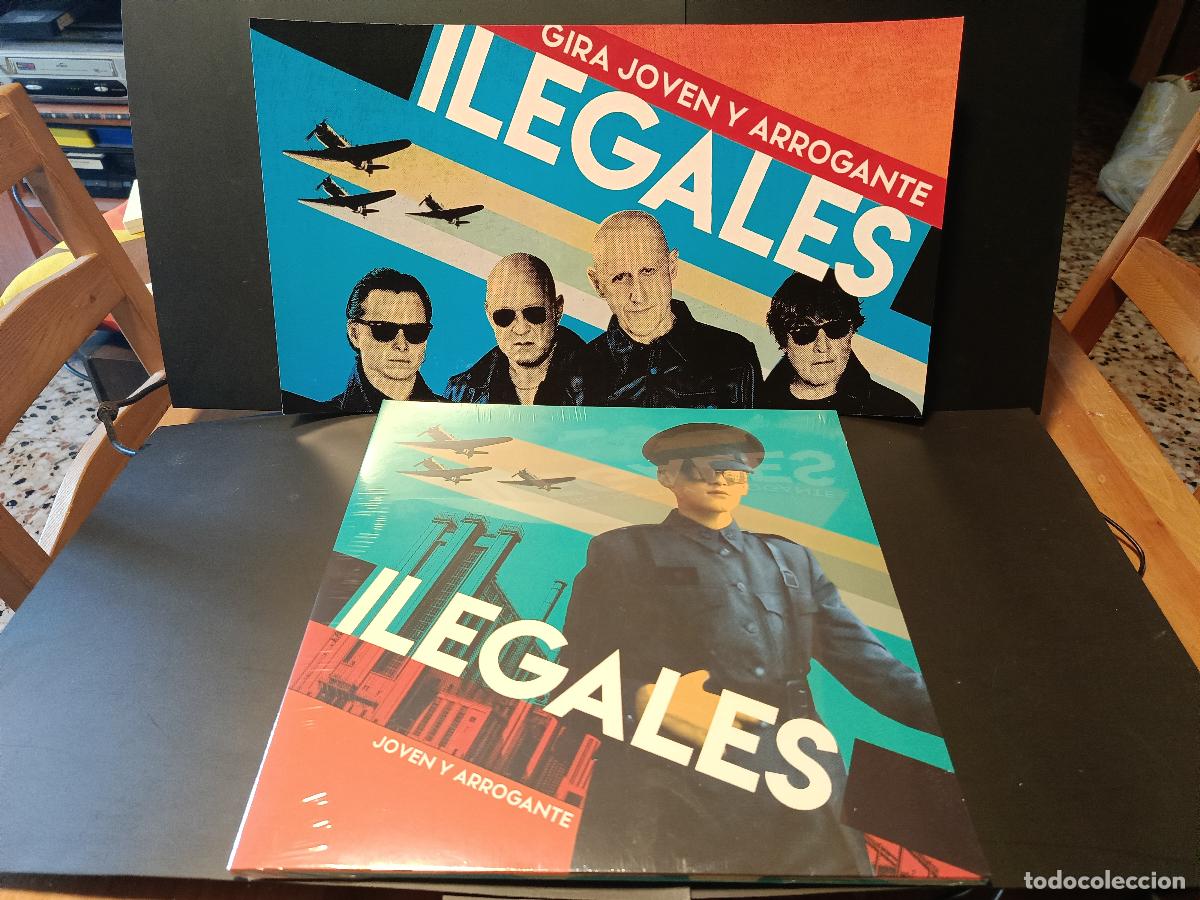 Discos de vinilo: LP ILEGALES PRECINTADO EDICION LIMITADA GATEFOL DISCO DE COLOR Y CON TARJETA +POSTER PEPETO