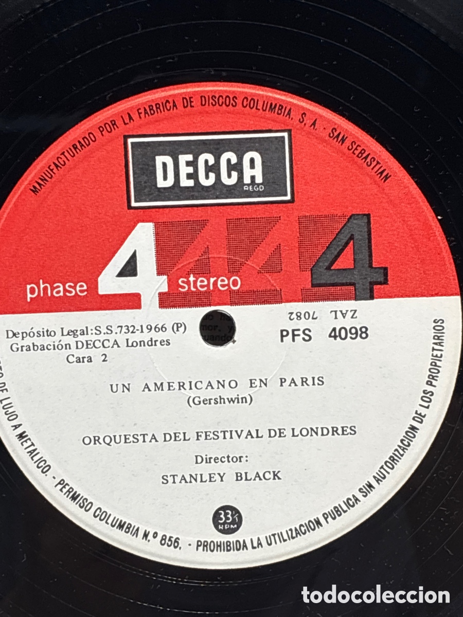 Discos de vinilo: Rapsodia en Azul. George Gershwin. Decca. - Foto 3