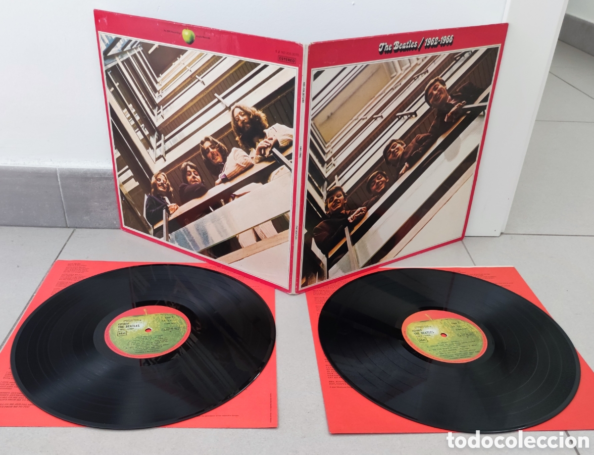 Discos de vinilo: DOBLE LP - THE BEATLES / 1962-1966 - EMI ODEON 1973 SPAIN (1 J 162 - 105.3073) MUY BUEN ESTADO