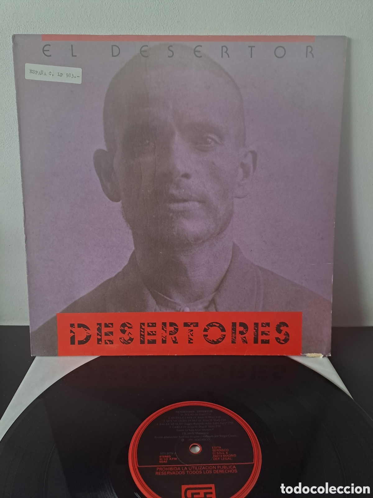 Discos de vinilo: Desertores El Desertor CFE / Serdisco 1991 (30312679-A) Espa&ntilde;a LP, &Aacute;lbum G&eacute;nero: Rock C.1