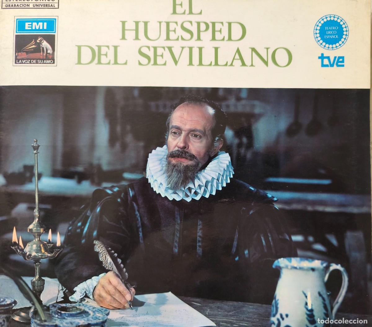 Discos de vinilo: El Hu&eacute;sped del Sevillano - Jacinto Guerrero + Libreto