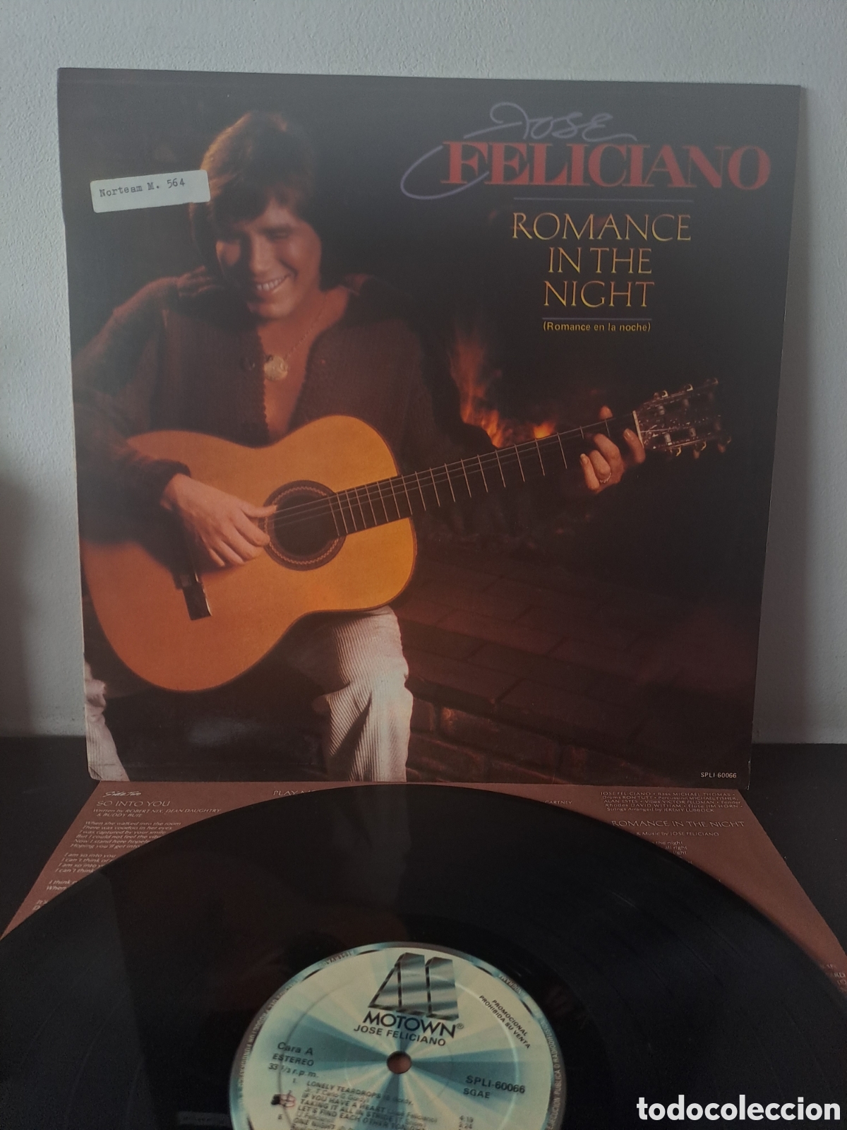 Discos de vinilo: Jos&eacute; Feliciano Romance In The Night (Romance en la noche) Motown 1983 (SPLI-60066) Espa&ntilde;a LP, LA.4