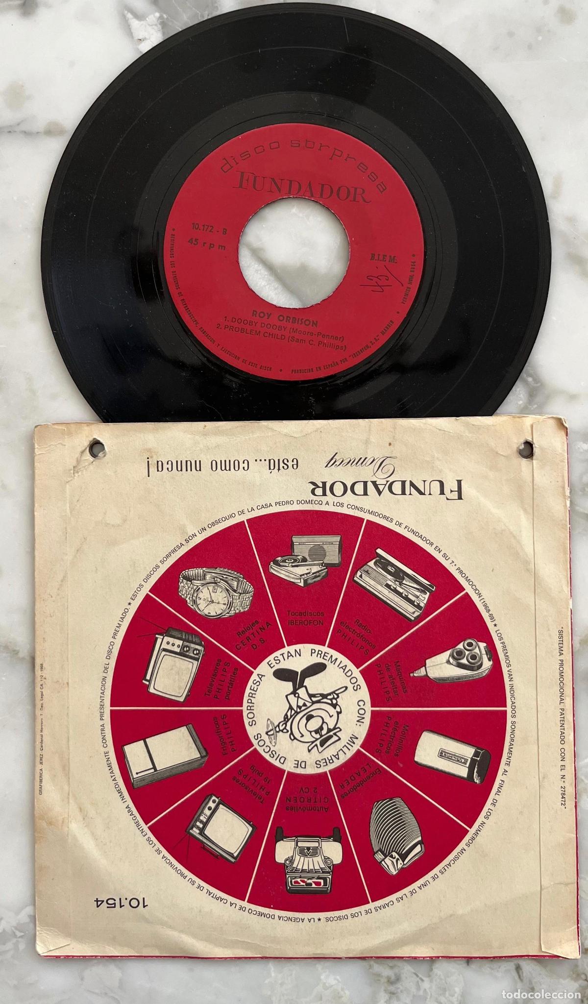 Discos de vinilo: ROY ORBISON/BOBBY JOHNSON & THE ATOMS. DOOBY DOBBY. DO IT AGAIN A...DISCO FUNDADOR 1969. EP 4 TEMAS