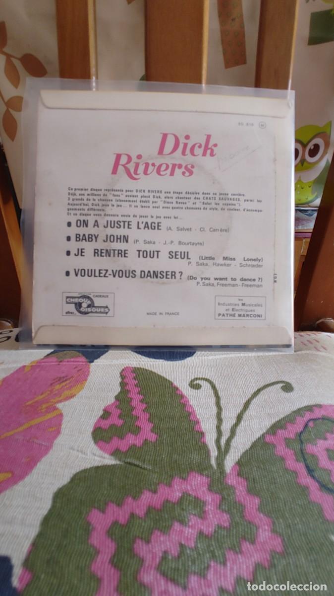 Discos de vinilo: DICK RIVERS-EP On A Juste L&rsquo;age +3 - Foto 2