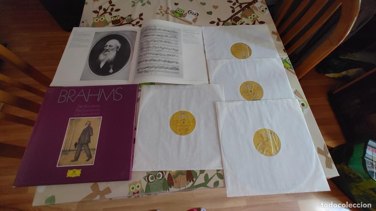 Discos de vinilo: BRAHMS-CAJA BOX CON 4 LPS + LIBRETO DIE KONZERTE