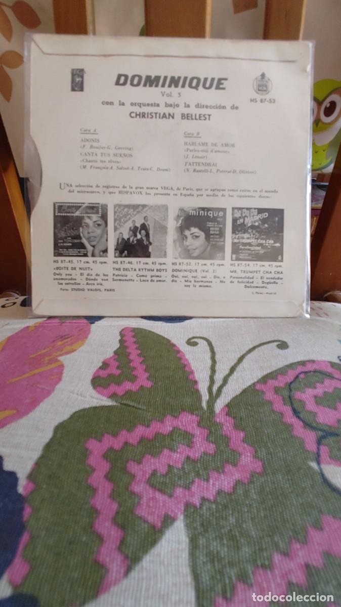 Discos de vinilo: DOMINIQUE-EP ADONIS +3 - Foto 2