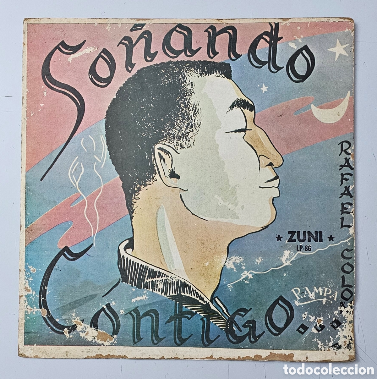Discos de vinilo: LP RAFAEL COLON - So&ntilde;ando Contigo (Rep. Dominicana - Zuni - 1965) SOLO PORTADA, SIN VINILO