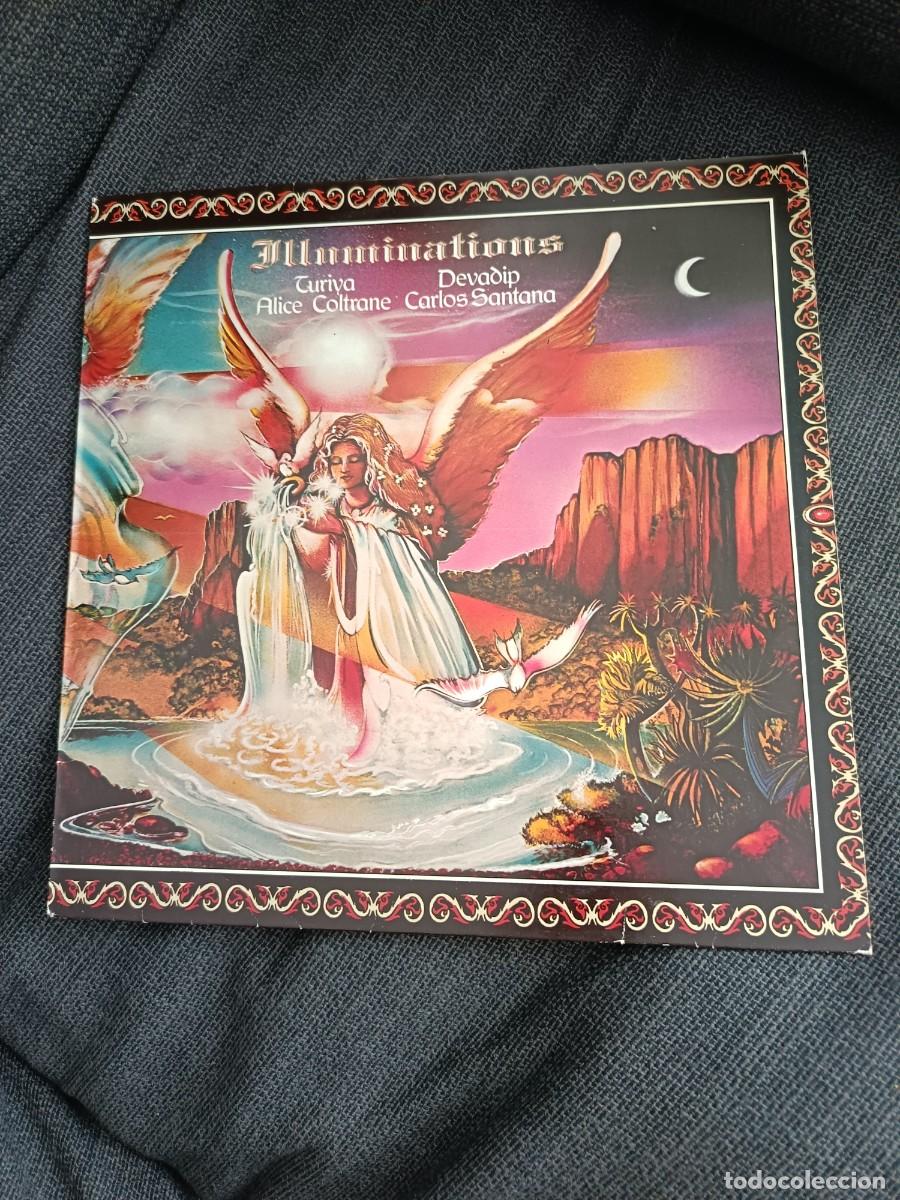 Discos de vinilo: LP Illuminations. Alice Coltrane y Carlos Santana. 1974 CBS 69063
