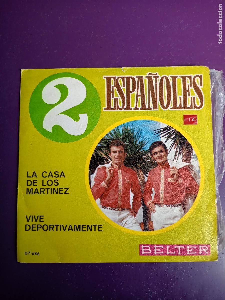 Discos de vinilo: DOS 2 ESPA&Ntilde;OLES - Sg BELTER 1970 - LA CASA DE LOS MARTINEZ / VIVE DEPORTIVAMENTE - COPLA POP