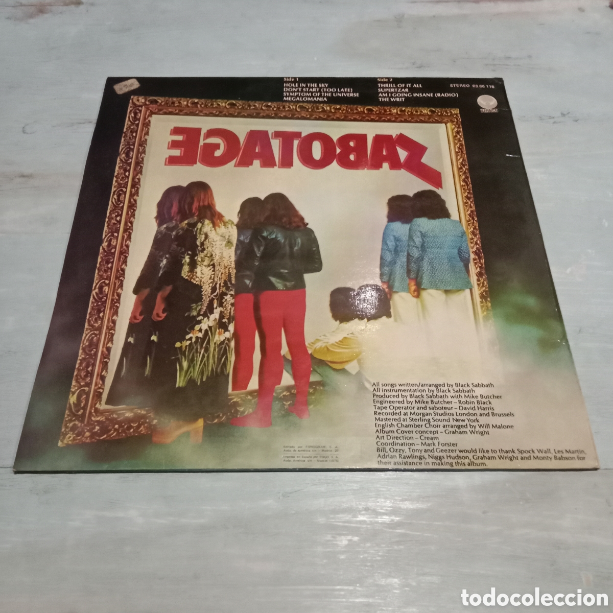 Discos de vinilo: BLACK SABBATH - SABOTAGE - LP - Foto 2