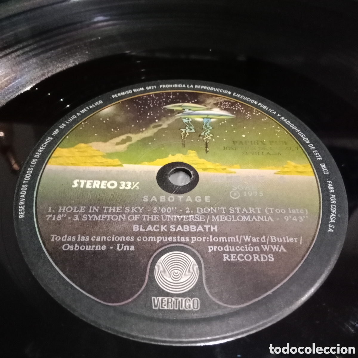 Discos de vinilo: BLACK SABBATH - SABOTAGE - LP - Foto 5