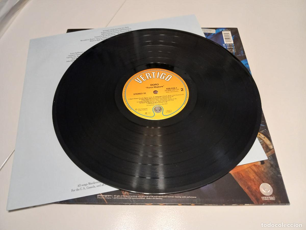 Discos de vinilo: Doro &ndash; Force Majeure- (1989) LP disco vinilo - Foto 4