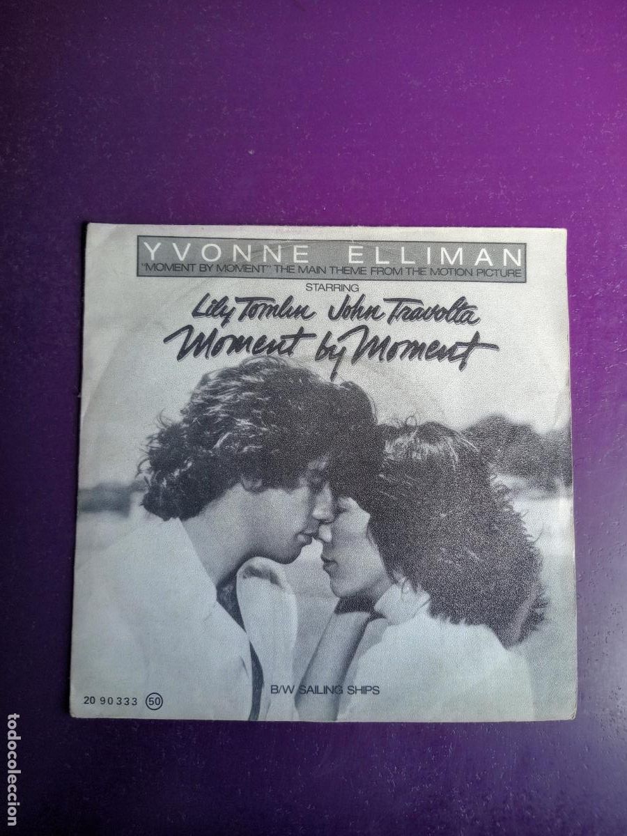 Discos de vinilo: Yvonne Elliman &ndash; Moment By Moment - Sg RSO 1978 - BSO CINE - JOHN TRAVOLTA - LILY TOMLIN