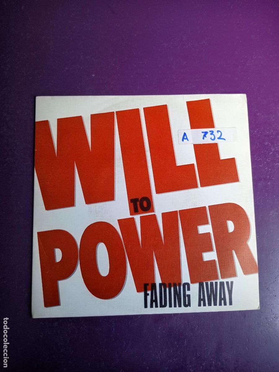Discos de vinilo: Will To Power &ndash; Fading Away - Sg EPIC 1989 PROMO - ELECTRONICA. DISCO, SYNTH POP