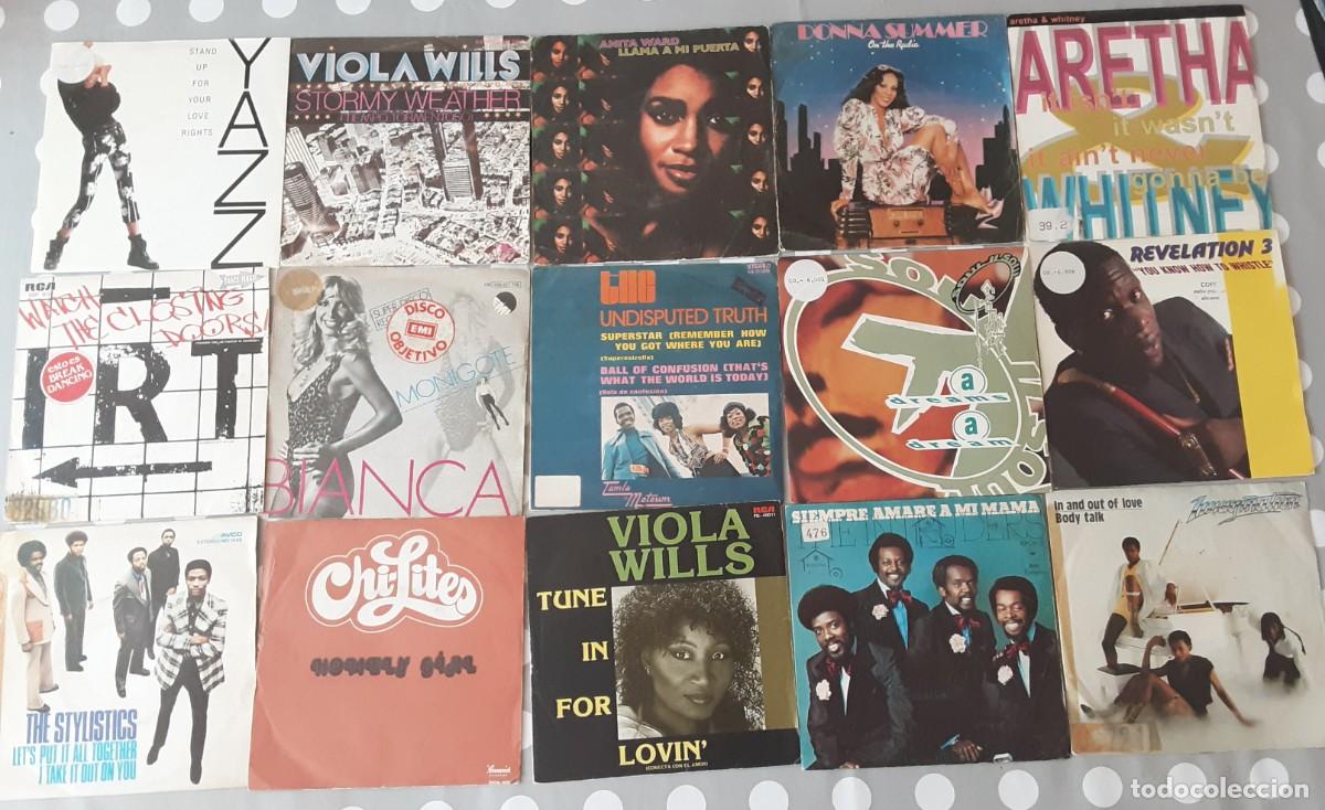 Discos de vinilo: Lote de 30 singles soul, funk, disco, a&ntilde;os 70 y 80