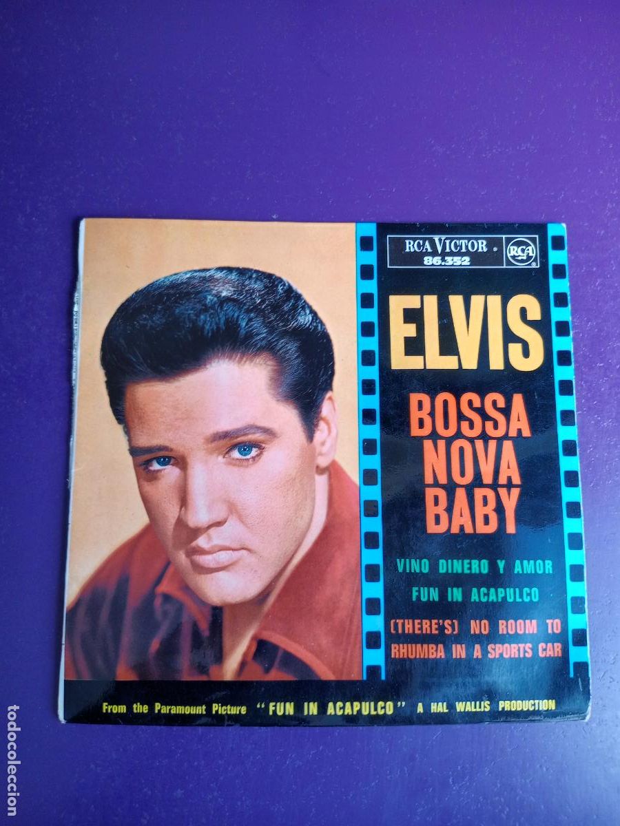 Discos de vinilo: Elvis PRESLEY &ndash; Bossa Nova Baby / VINO DINERO Y AMOR +2 - EP RCA 1963 FRANCIA - MUY POCO USO