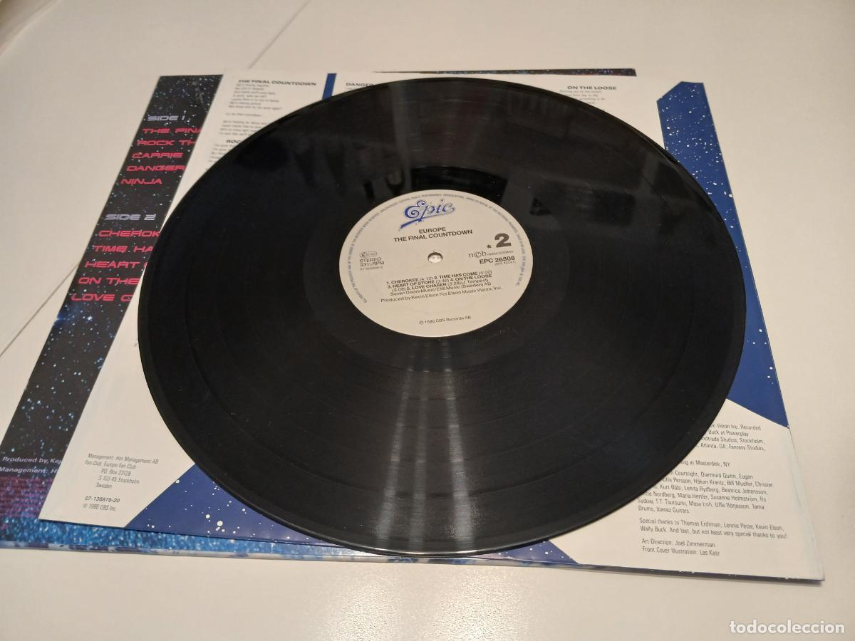 Discos de vinilo: Europe &ndash; The Final Countdown- (1986) LP disco vinilo - Foto 4
