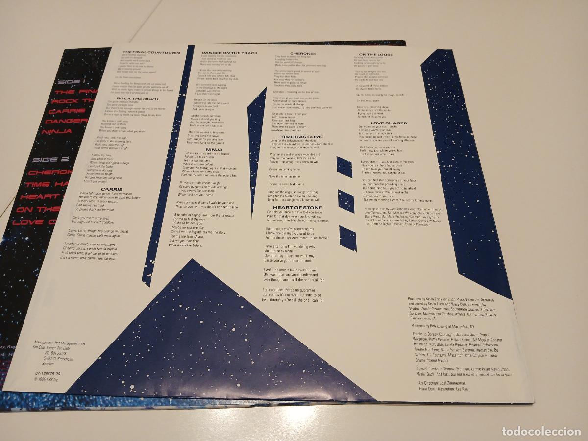 Discos de vinilo: Europe &ndash; The Final Countdown- (1986) LP disco vinilo - Foto 5
