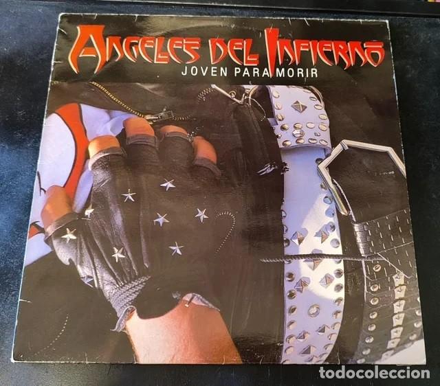 Discos de vinilo: &Aacute;ngeles del Infierno - Joven para morir -LP PROMO