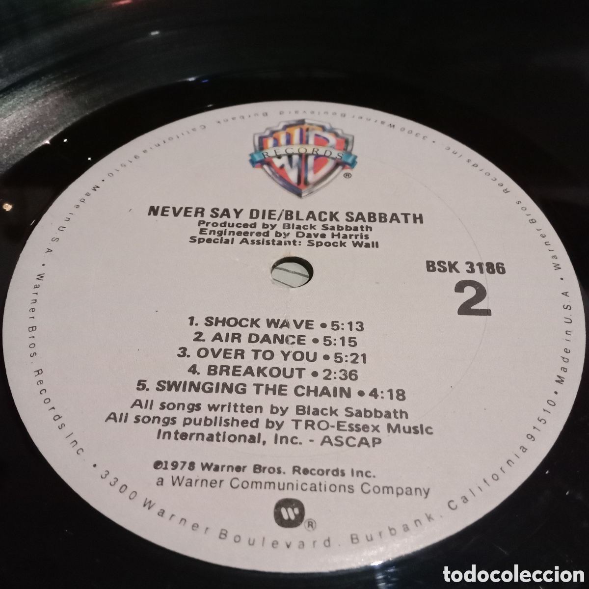 Discos de vinilo: BLACK SABBATH - NEVER SAY DIE! - LP - Foto 9