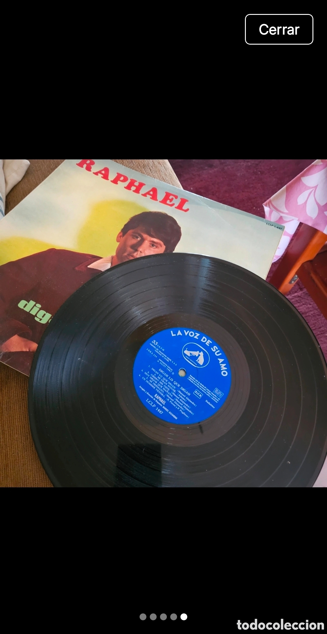 Discos de vinilo: Vinilo DIGAN LO QUE DIGAN Raphael - Foto 4