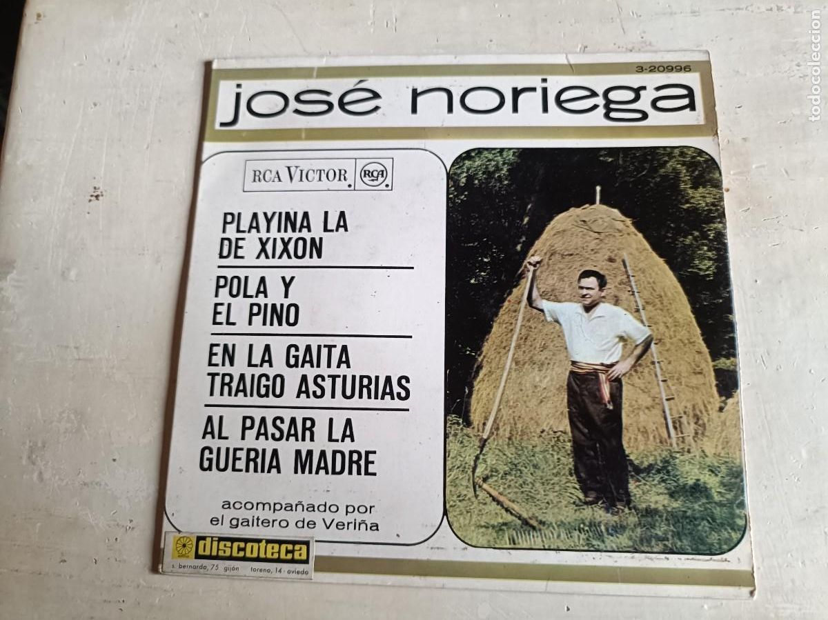 Discos de vinilo: JOSE NORIEGA PLAYINA LA DE XIXON 1966 ASTURIAS. PEPETO VINILO SINGLE