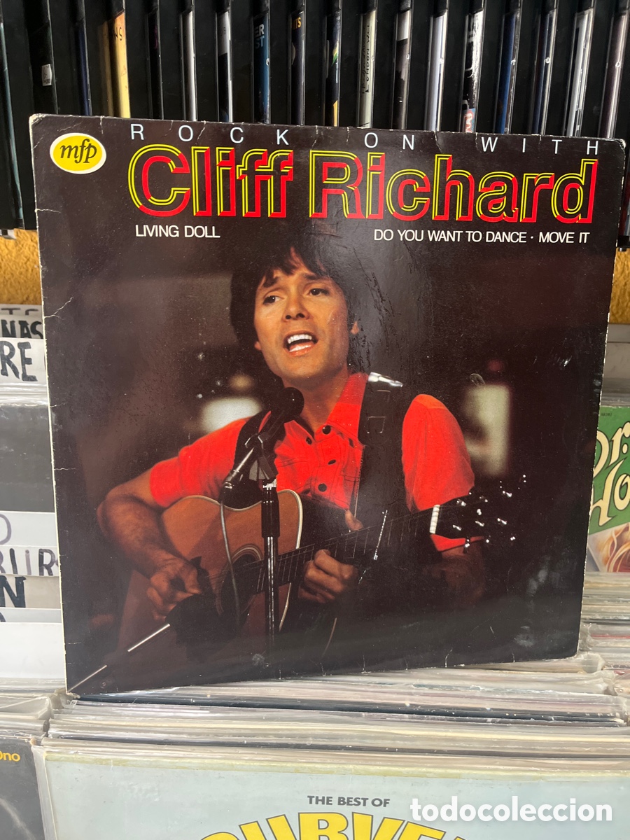 Discos de vinilo: rock on with cliff richard story living doll