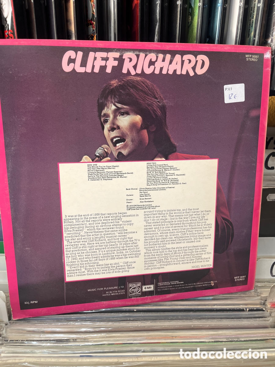 Discos de vinilo: cliff richard live 18 great songs - Foto 2
