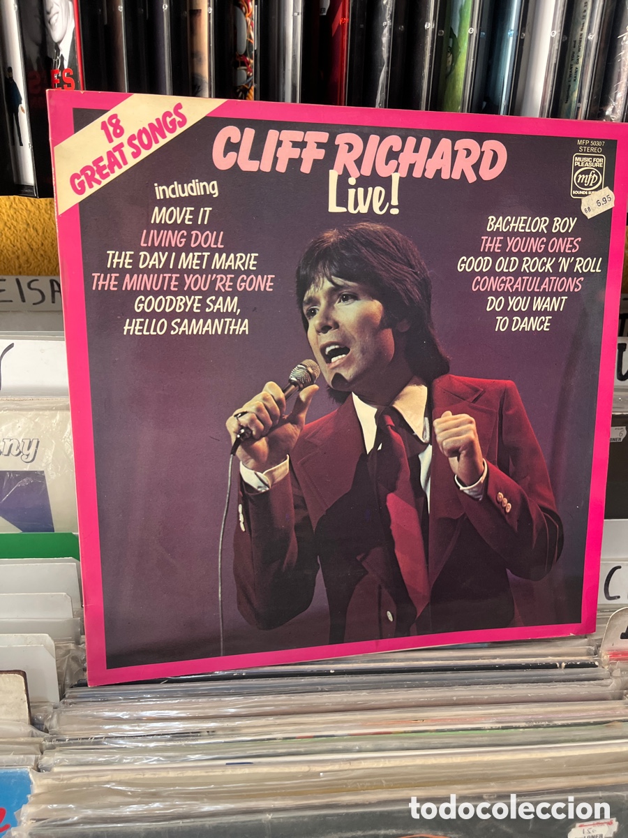 Discos de vinilo: cliff richard live 18 great songs