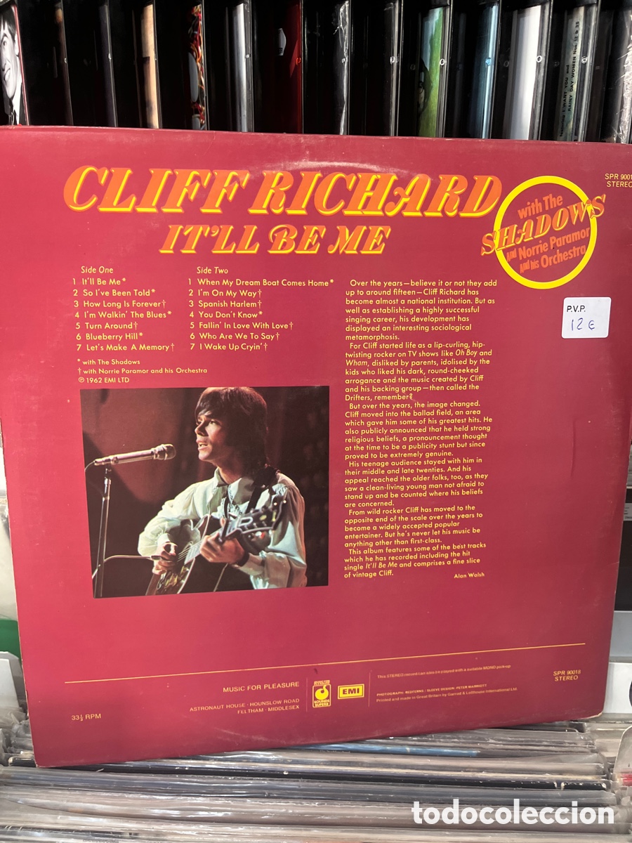 Discos de vinilo: cliff richard it ill be me - Foto 2