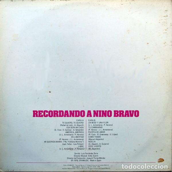 Discos de vinilo: Toni Artis - Recordando A Nino Bravo (LP) - Foto 2