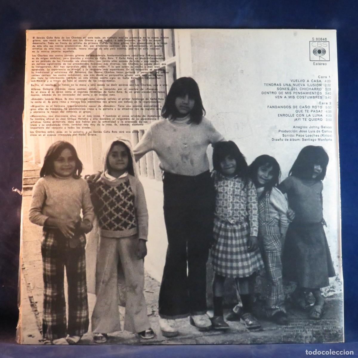 Discos de vinilo: LOS CHORBOS &ndash; EL SONIDO CA&Ntilde;O ROTO - PODER GITANO - LP - Foto 2