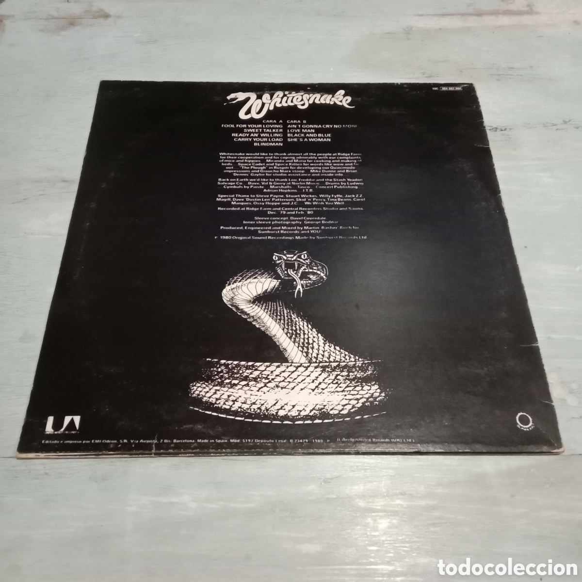 Discos de vinilo: WHITESNAKE - READY AN WILLING - LP - Foto 2