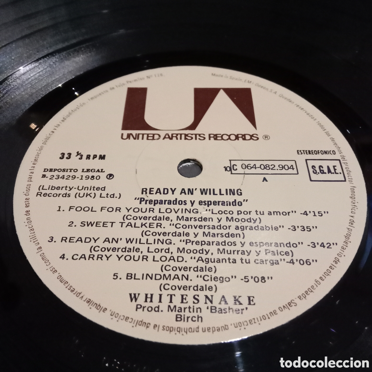 Discos de vinilo: WHITESNAKE - READY AN WILLING - LP - Foto 6