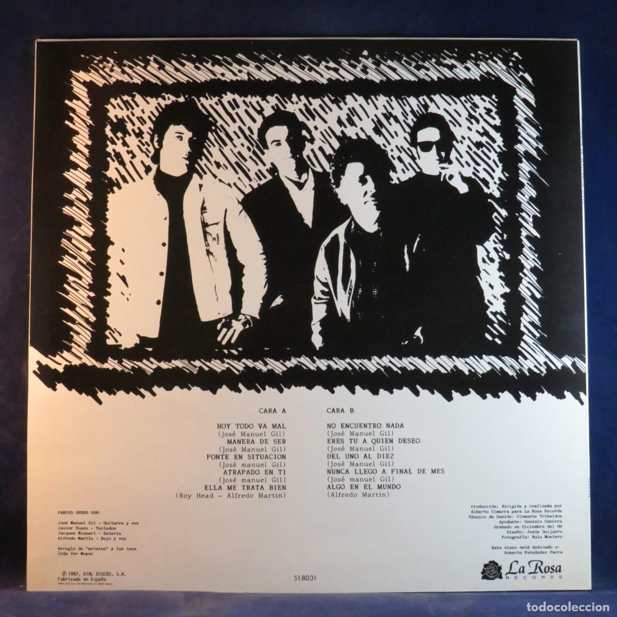Discos de vinilo: PANICO SPEED &ndash; MANERA DE SER - LP - Foto 2