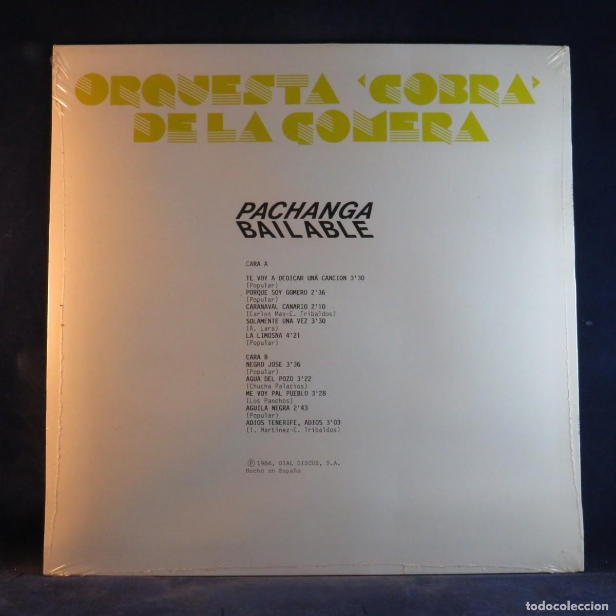 Discos de vinilo: ORQUESTA COBRA DE LA GOMERA &ndash; PACHANGA BAILABLE - LP - Foto 2