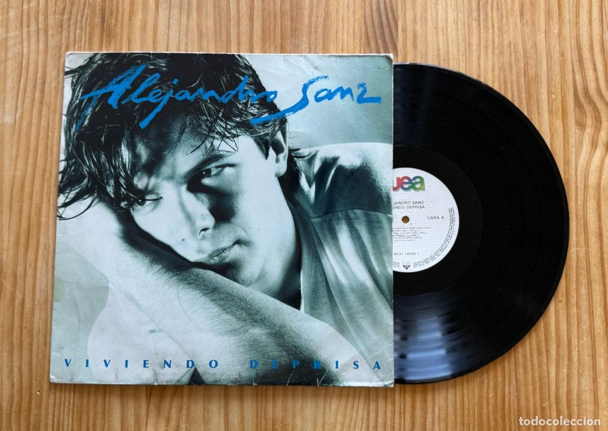 Discos de vinil: Alejandro Sanz &ndash; Viviendo Deprisa. Spain 1991