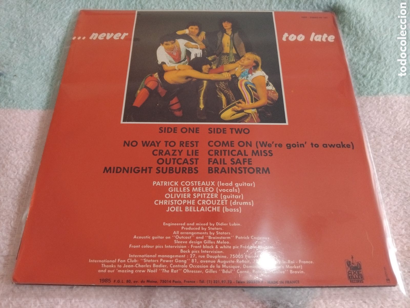 Discos de vinilo: STATORS VINILO Lp (Never Too Late) - Foto 2