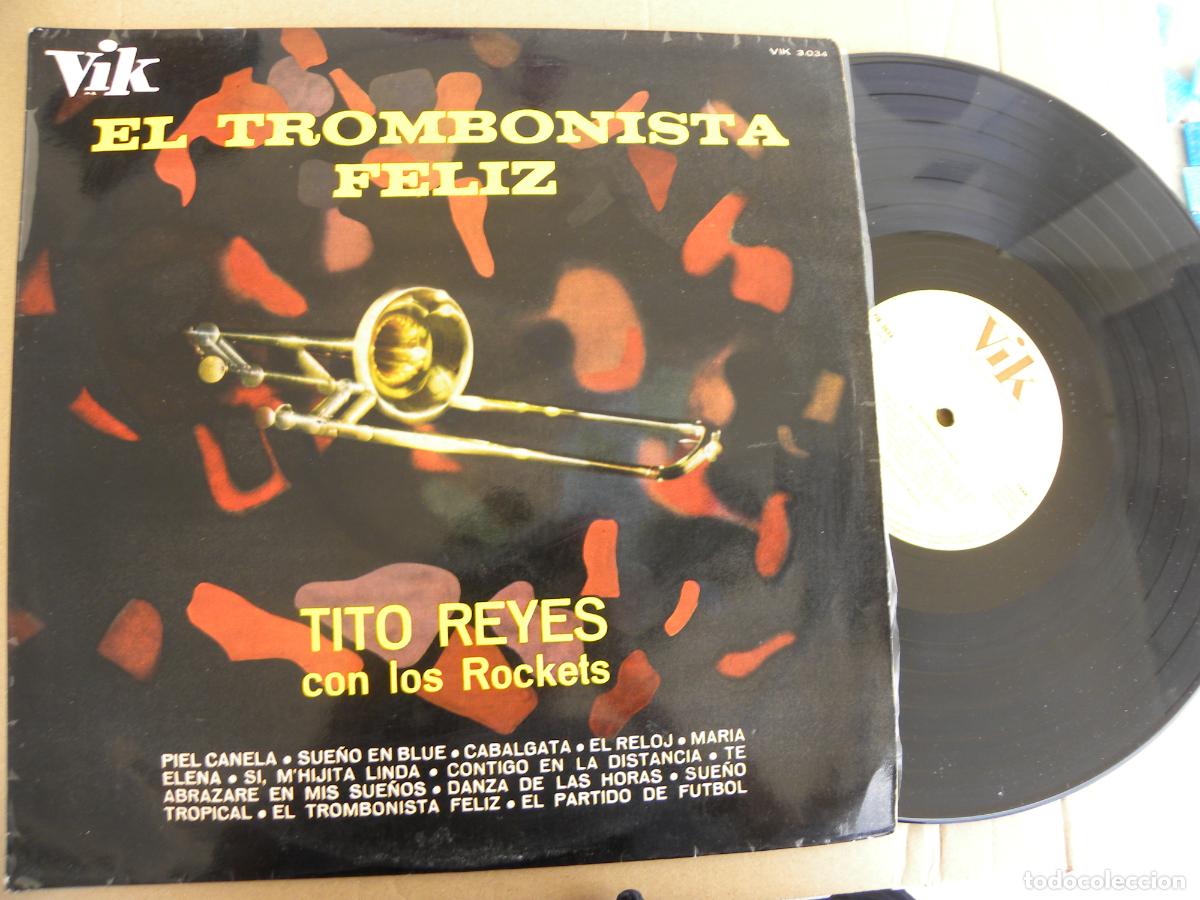 Discos de vinilo: TITO REYES CON LOS ROCKETS -EL TROMBONISTA FELIZ -LP 1967